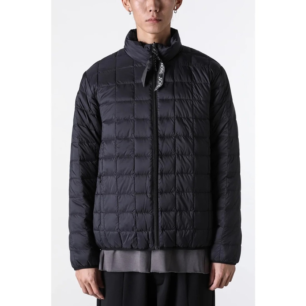 TAION Reversible Down And Faux Shearling Jacket US SMALL